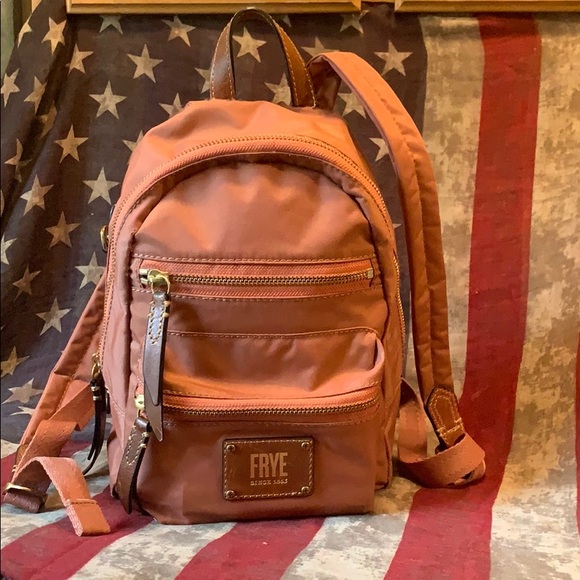 Frye Handbags - 🎒FRYE Ivy Mini Dusty Rose Backpack Canvas/Leather